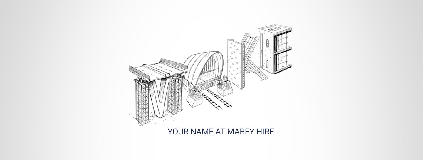 Make your name at Mabey Hire banner